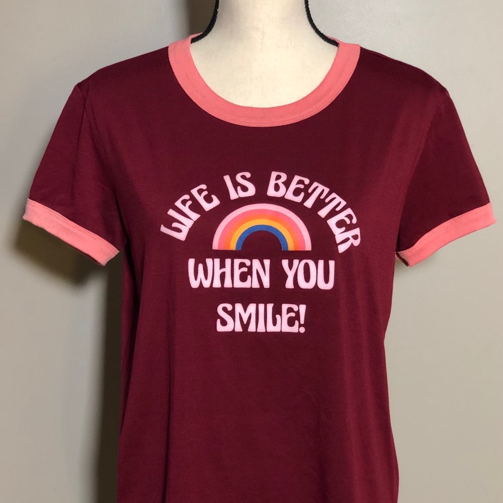 Super Fun “Life is Better When You Smile” T-Shirt